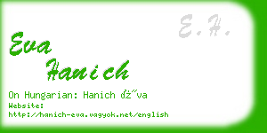 eva hanich business card